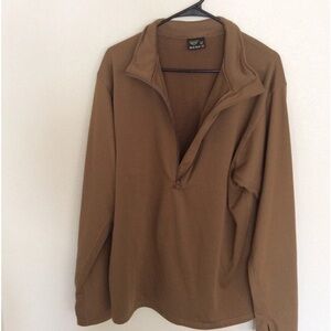 Condor midweight coyote brown waffle fleece size XL